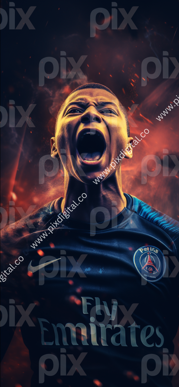 Kylian Mbappe iPhone wallpaper