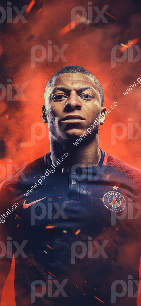 Kylian Mbappe iPhone wallpaper
