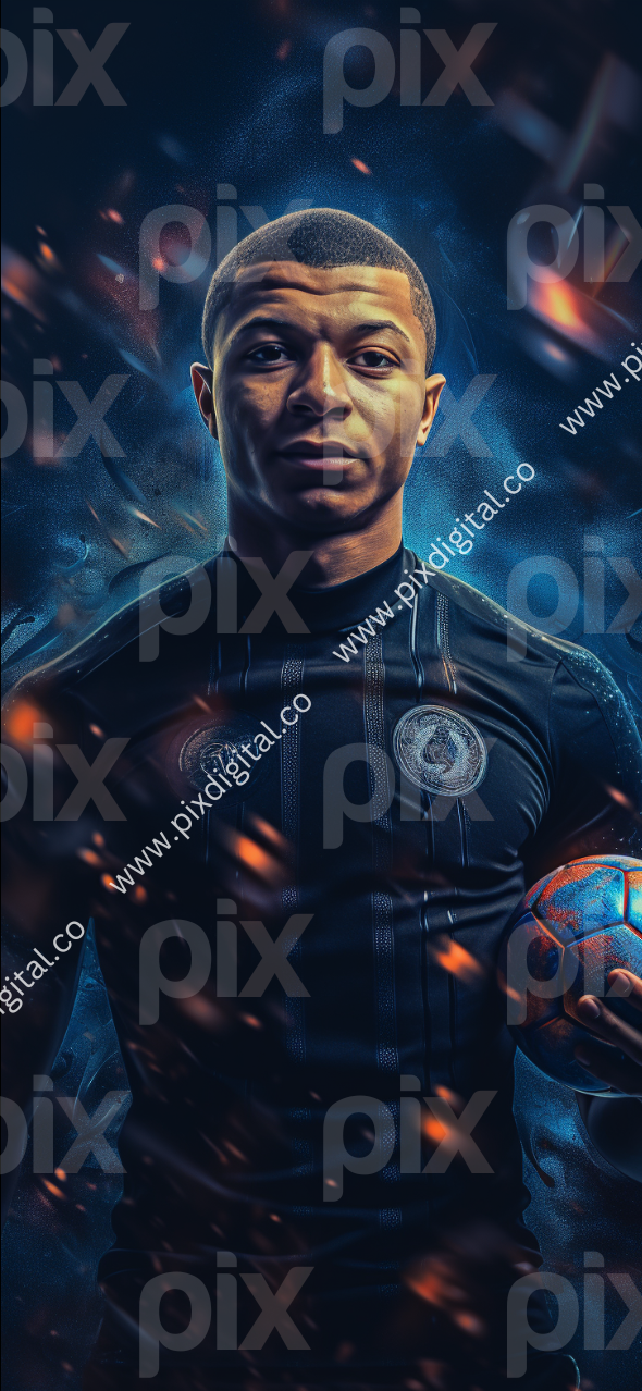 Kylian Mbappe iPhone wallpaper