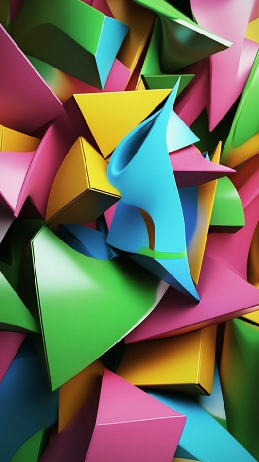 Bold Geometry Triangles Wallpaper