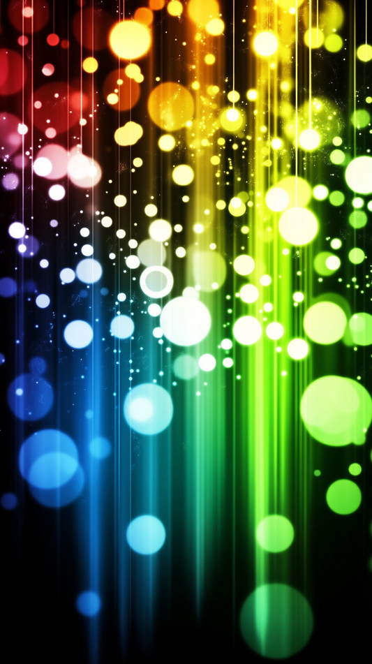 Pixelated Lights Wallpaper