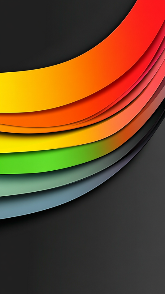 Rainbow Waves Wallpaper