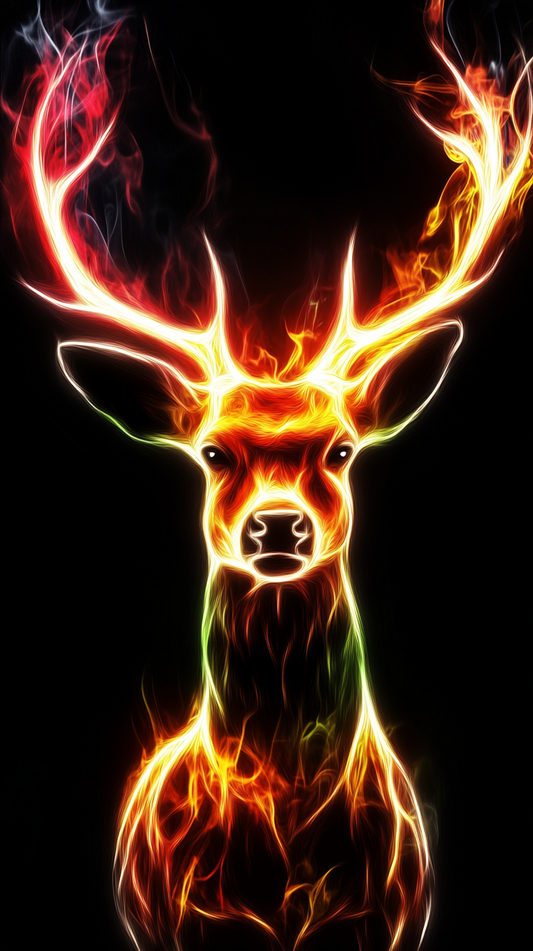 Fiery Focus Wallpaper