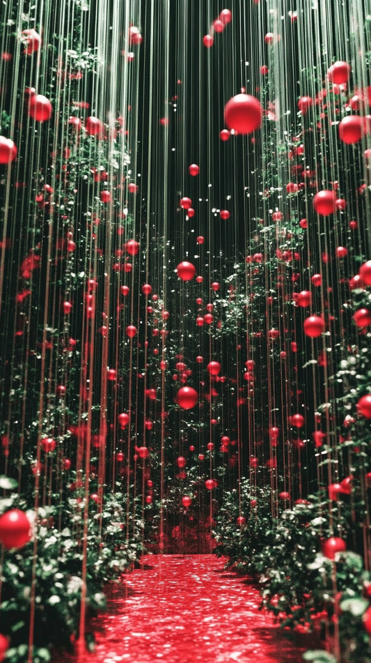 Crimson Cascade Wallpaper